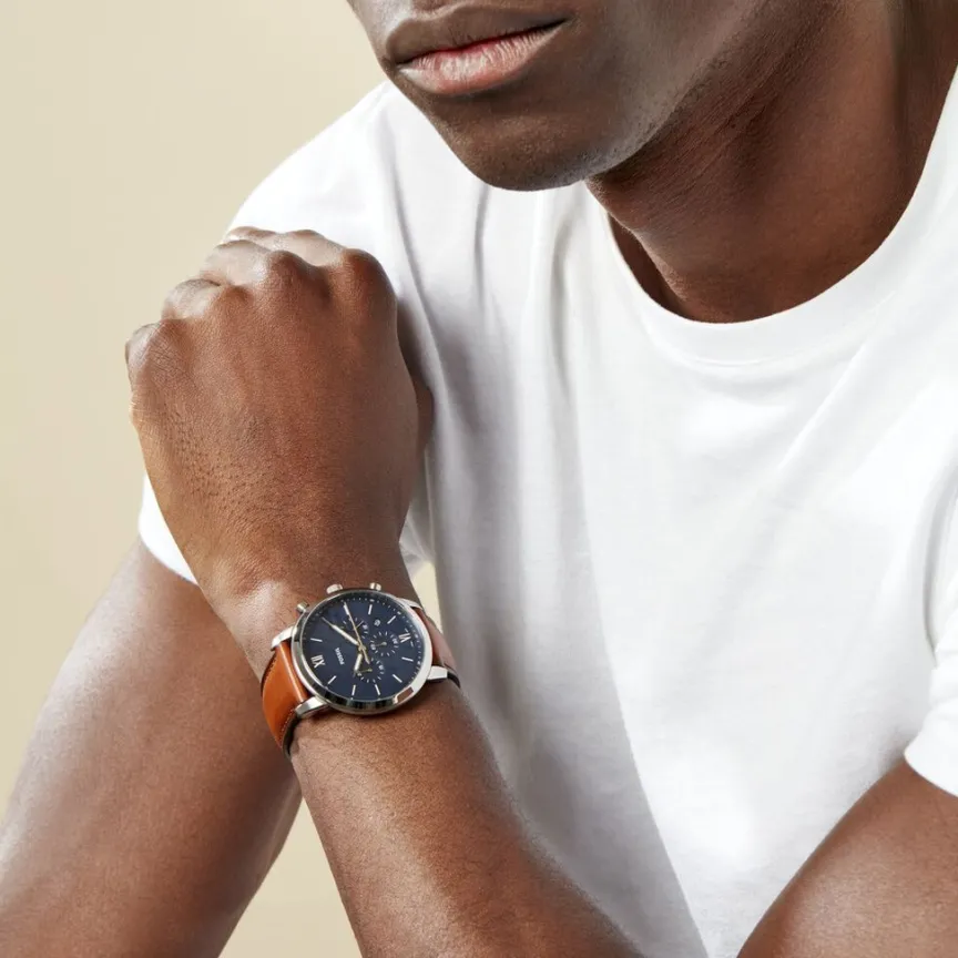 Montre Neutra Chrono Bleu-FOSSIL