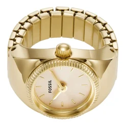 FOSSIL Montre Watch Ring Doré
