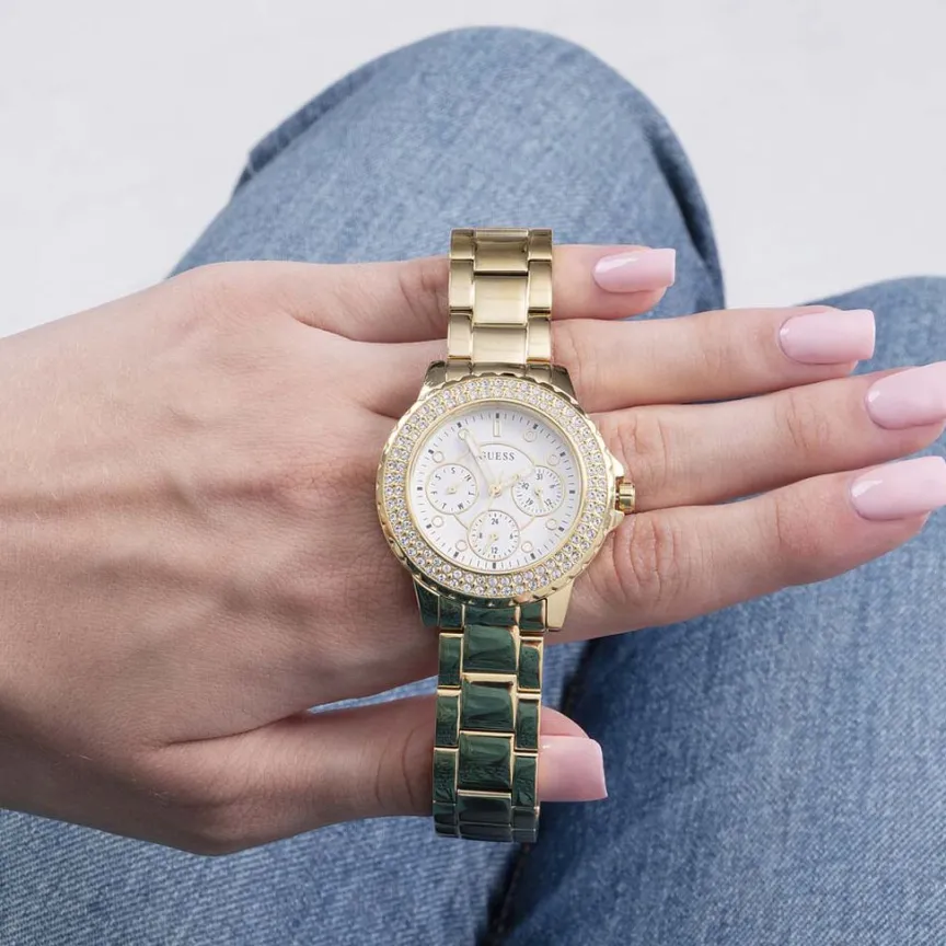 Montre Crown Jewel Blanc-GUESS Hot