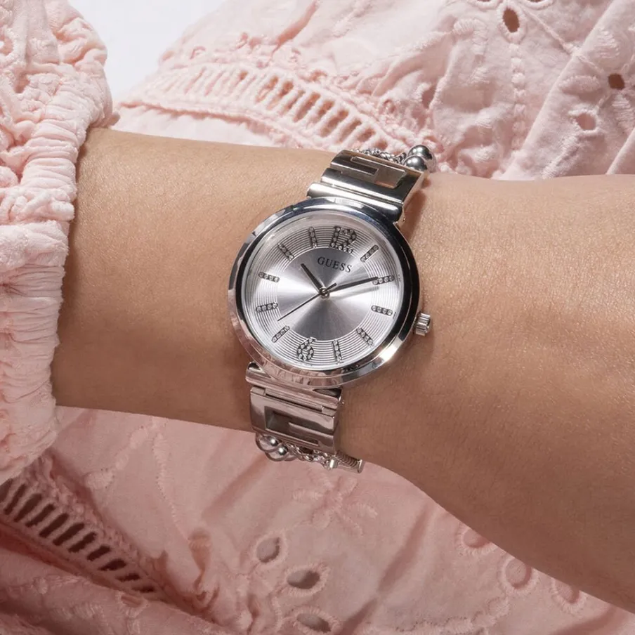 GUESS Montre G Cluster Argenté