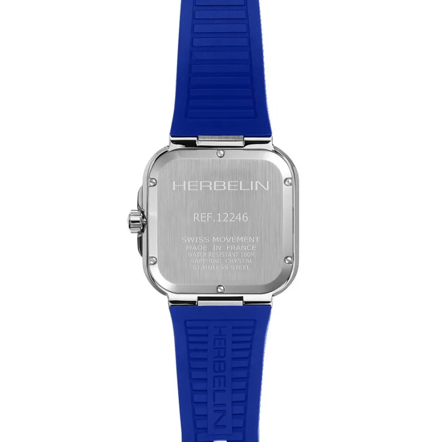 Montre Cap Camarat Square Bleu-HERBELIN