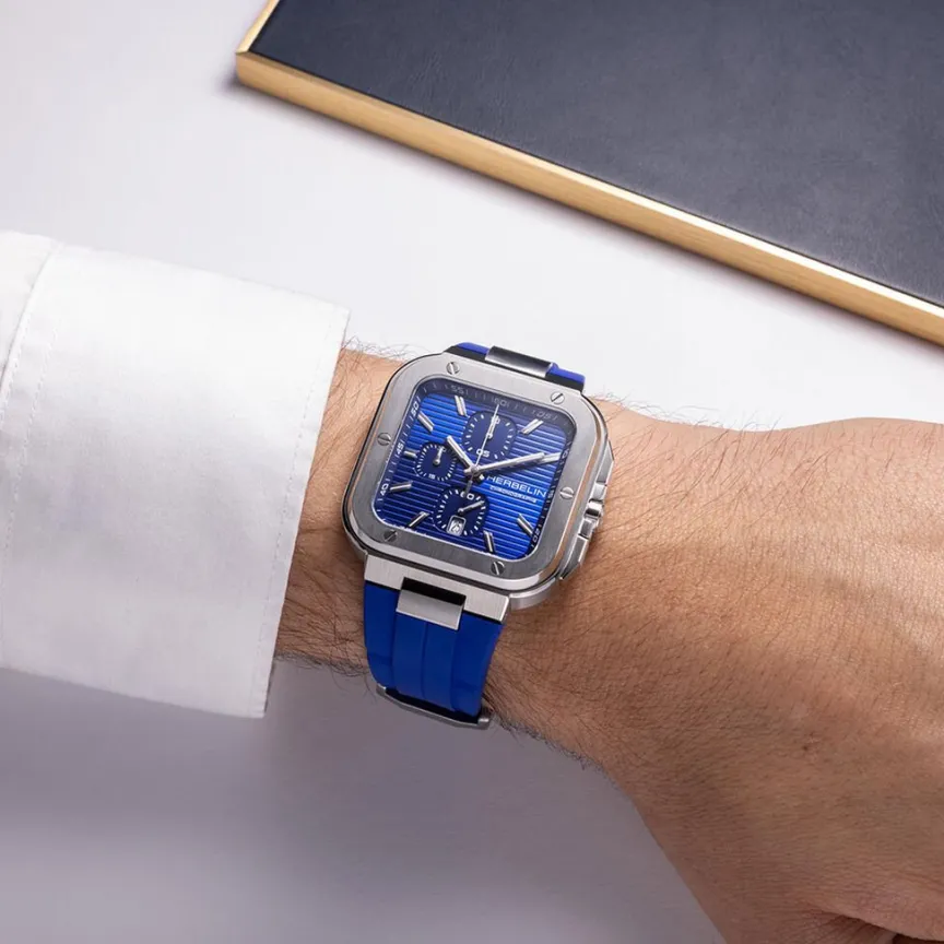 Montre Cap Camarat Square Bleu-HERBELIN Sale