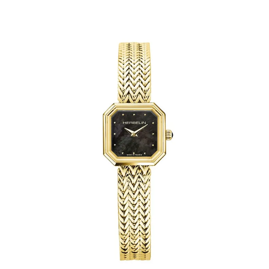 Montre Octogone Nacre Noire-HERBELIN Discount