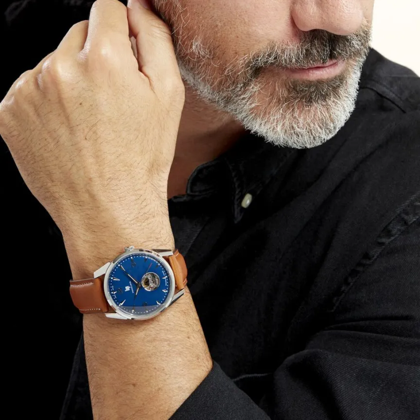 Montre Himalaya C艙ur Battant 40 Bleu-LIP Hot