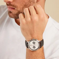 LIP Montre Rallye Meca-Quartz Argenté