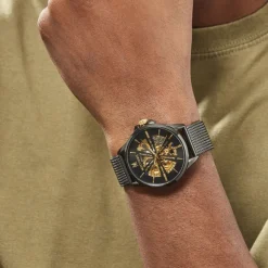 MONTIGNAC Montre Round Automatique Noir