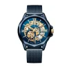Montre Round Auto Bleu-MONTIGNAC Discount