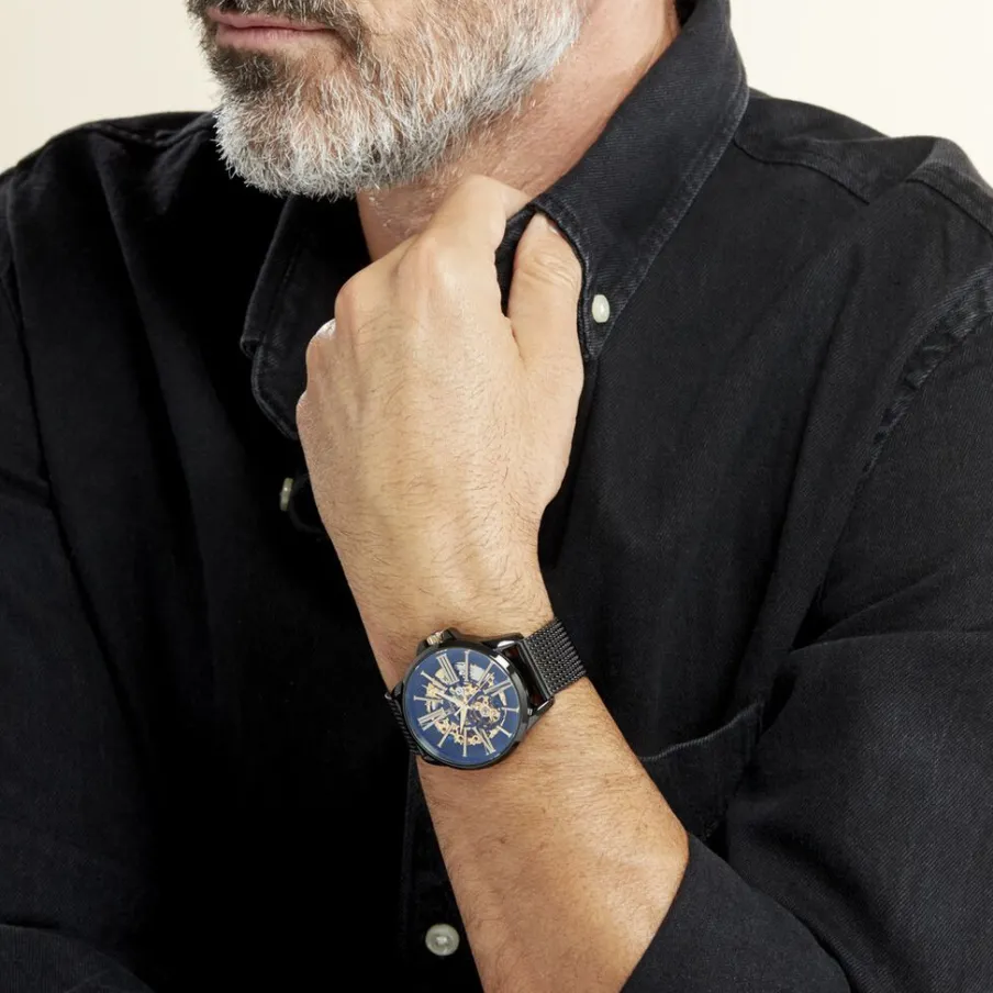 MONTIGNAC Montre Round Automatique Noir