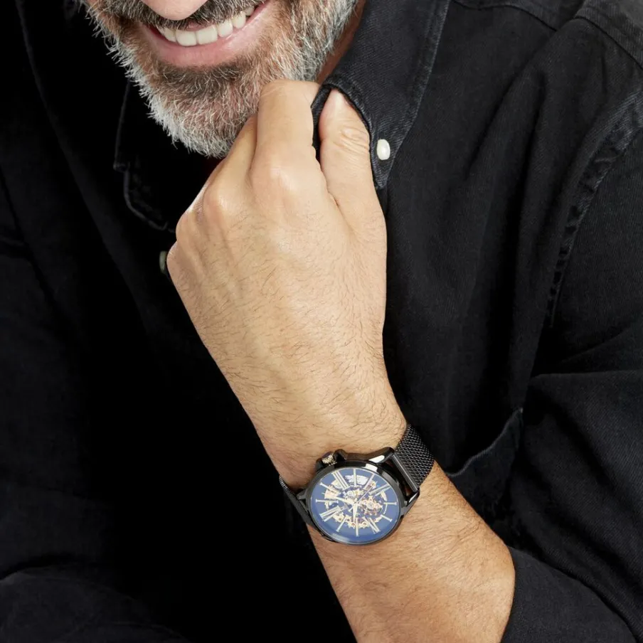 MONTIGNAC Montre Round Automatique Noir