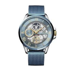 Montre Round Bleu-MONTIGNAC New