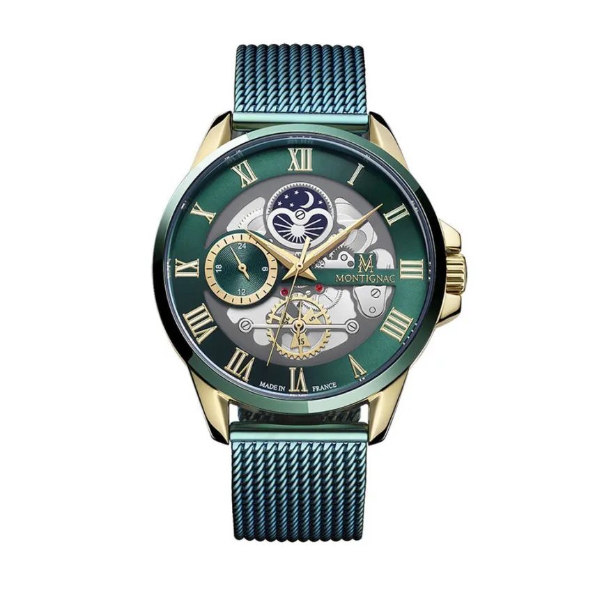 Montre Round Vert-MONTIGNAC Discount