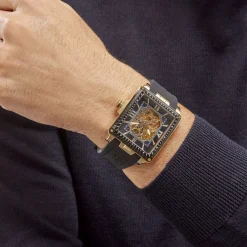 MONTIGNAC Montre Square Automatique Noir