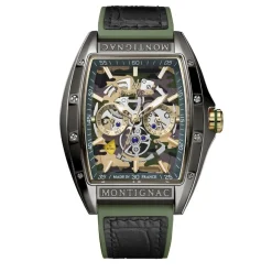 MONTIGNAC Montre Tonneau Multicolore