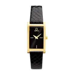 O WATCH Montre Oblong Noir