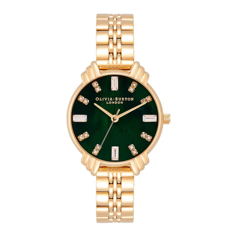 OLIVIA BURTON Montre Art Deco Vert