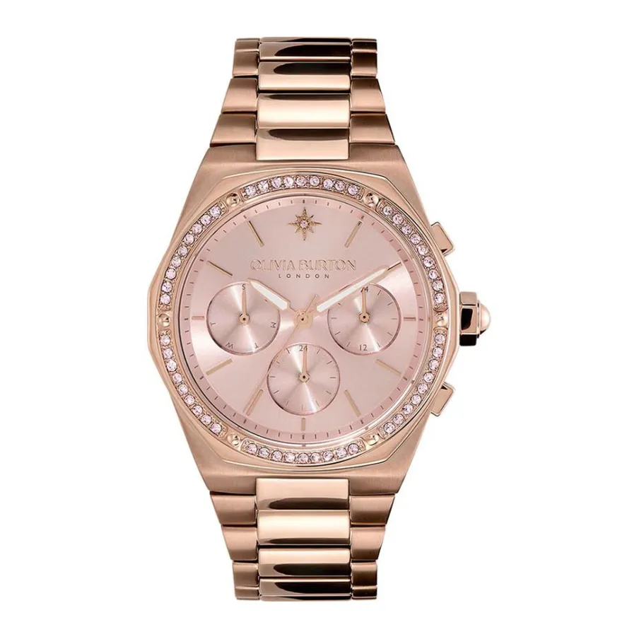 OLIVIA BURTON Montre Hexa Multifonction Rose