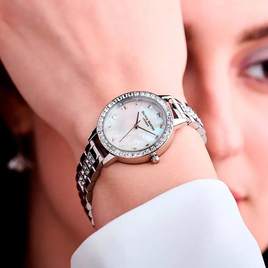 OLIVIA BURTON Montre Treasure Nacre Blanche