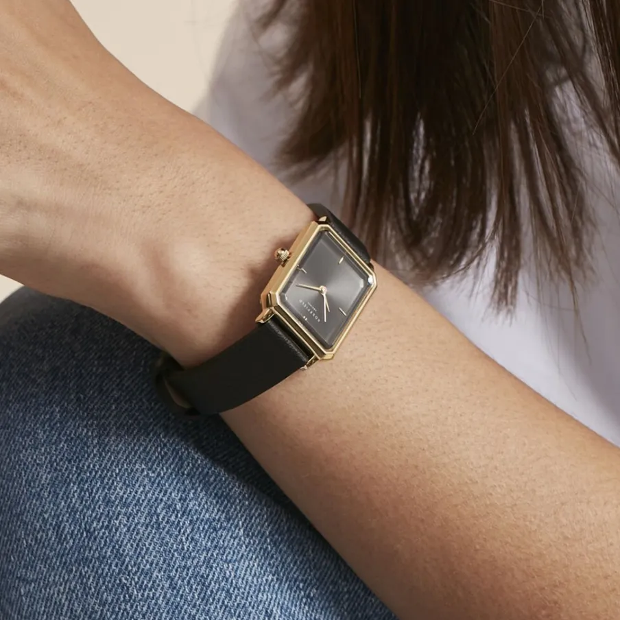 ROSEFIELD Montre Octagon Noir