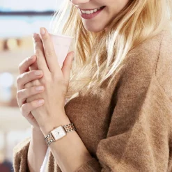 ROSEFIELD Montre The Mini Boxy Blanc