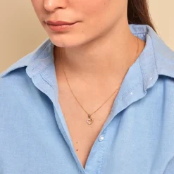 Pendentif Aereda Or Jaune Oxyde De Zirconium-Histoire d'Or New