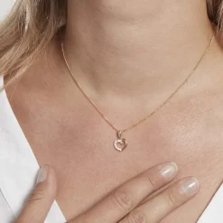 Pendentif Aereda Or Jaune Oxyde De Zirconium-Histoire d'Or New