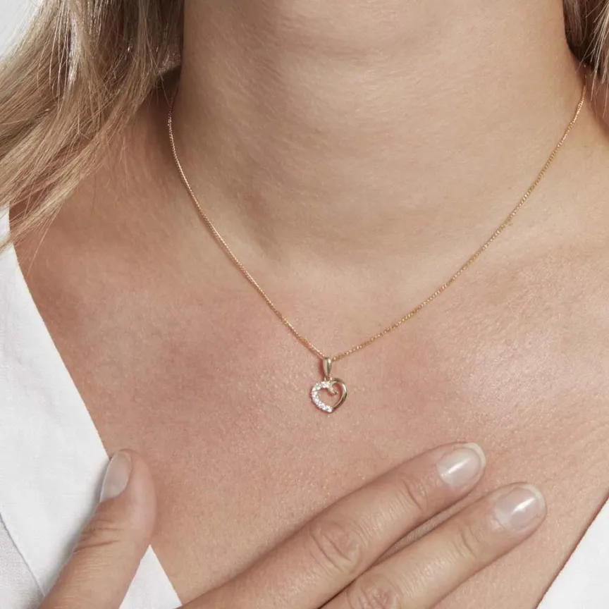 Pendentif Aereda Or Jaune Oxyde De Zirconium-Histoire d'Or New