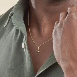 Pendentif Alyssa Croix Or Jaune-Histoire d'Or Sale