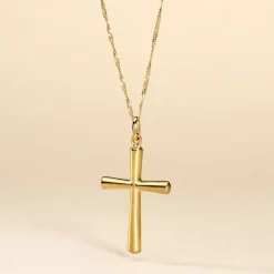 Pendentif Alyssa Croix Or Jaune-Histoire d'Or Clearance