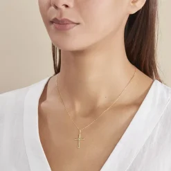 Pendentif Alyssa Croix Or Jaune-Histoire d'Or Clearance