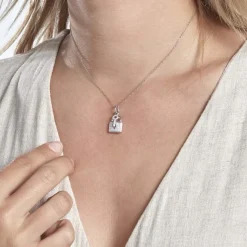 Pendentif Amelot Argent Blanc Oxyde De Zirconium-Histoire d'Or Clearance