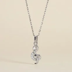 Histoire d'Or Pendentif Amelot Argent Blanc Oxyde De Zirconium