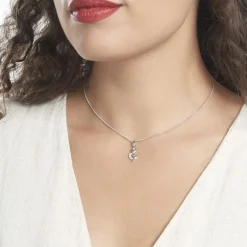 Histoire d'Or Pendentif Amelot Argent Blanc Oxyde De Zirconium