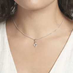 Histoire d'Or Pendentif Amelot Argent Blanc Oxyde De Zirconium