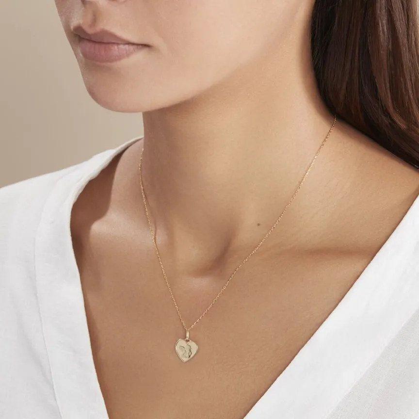 Pendentif Ange Coeur-Histoire d'Or Outlet