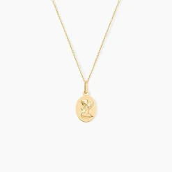 Histoire d'Or Pendentif Ange Ovale Or Jaune