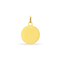 Pendentif Ange Rond Effet Diamante Or Jaune-Histoire d'Or Outlet