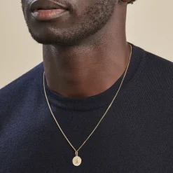 Pendentif Ange Rond Satine Or Jaune-Histoire d'Or Hot