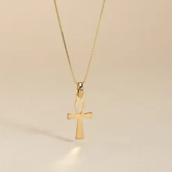 Histoire d'Or Pendentif Basilissa Croix De Vie Or Jaune