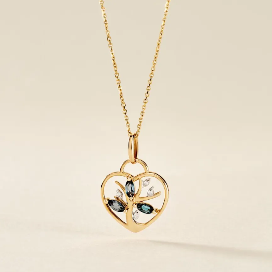 Pendentif Baylee Or Jaune Topaze Oxyde De Zirconium-Histoire d'Or Clearance