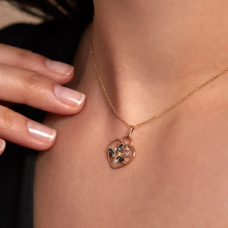 Pendentif Baylee Or Jaune Topaze Oxyde De Zirconium-Histoire d'Or Clearance