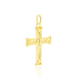Pendentif Benny Croix Ciselee Or Jaune-Histoire d'Or Sale