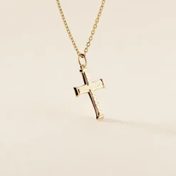 Pendentif Benny Croix Ciselee Or Jaune-Histoire d'Or Sale