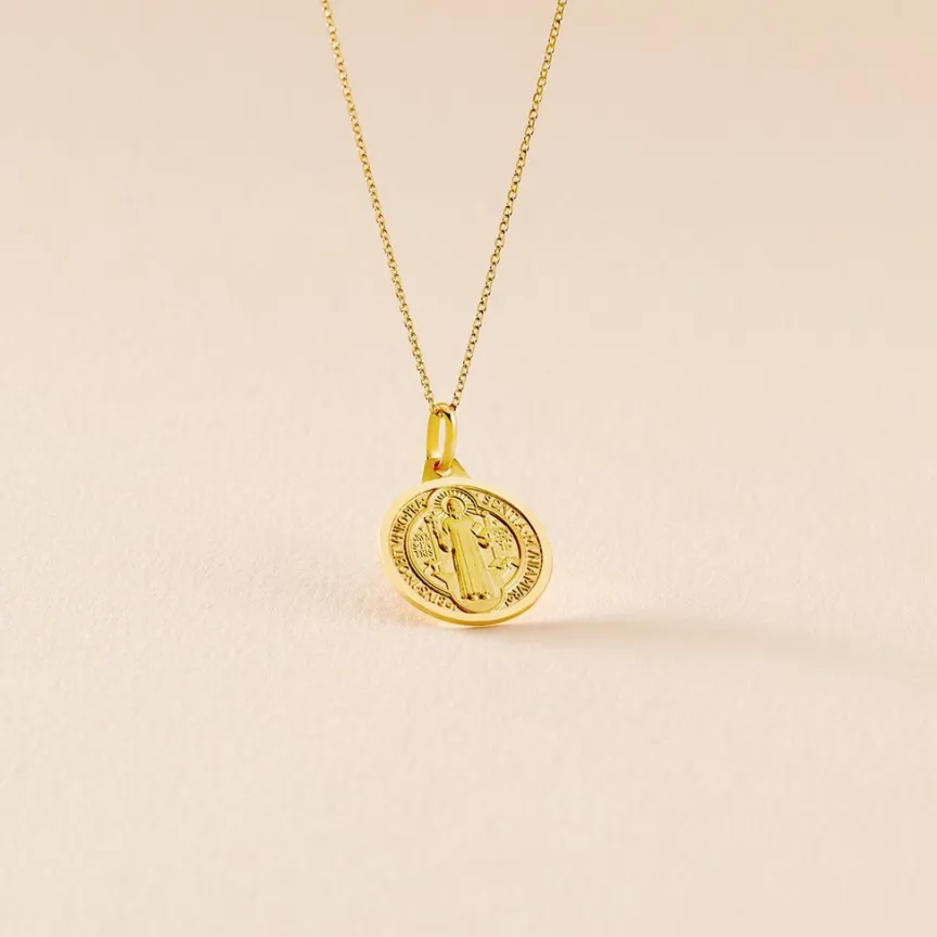Pendentif Benoit Or Jaune-Histoire d'Or Sale