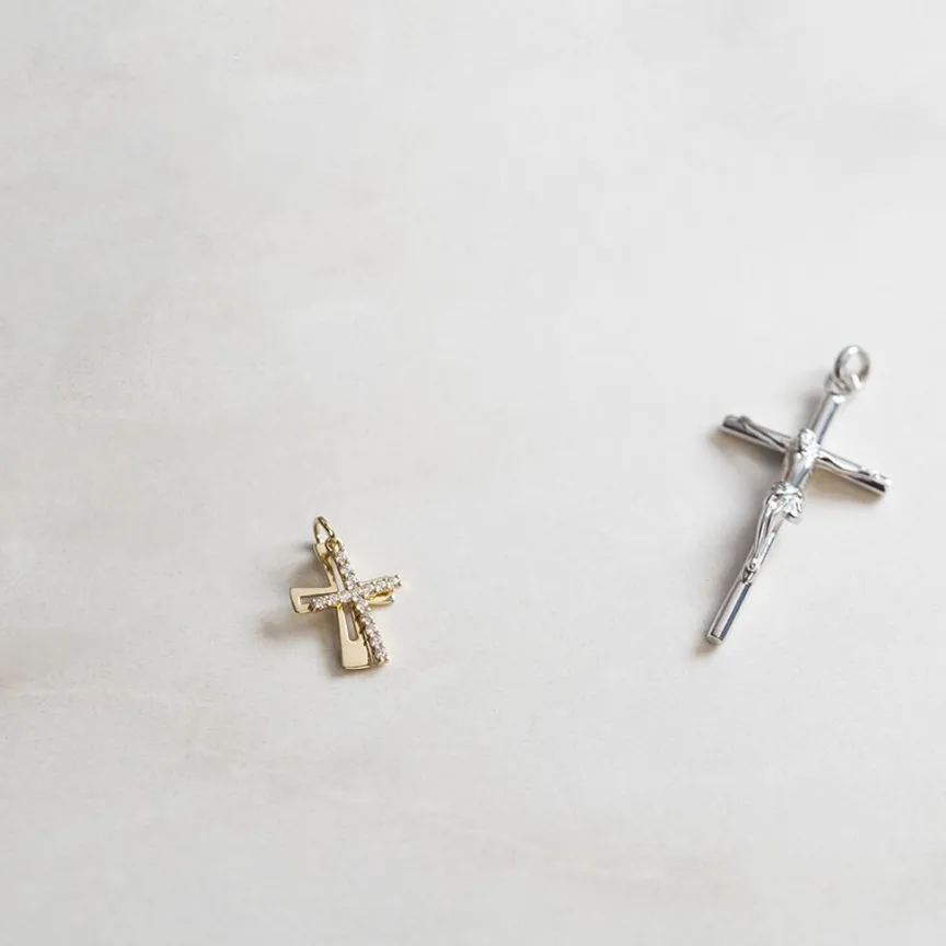 Pendentif Canice Croix Or Jaune Oxyde De Zirconium-Histoire d'Or Clearance