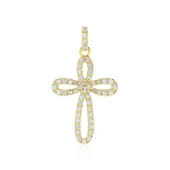 Histoire d'Or Pendentif Chastity Or Jaune Oxyde De Zirconium