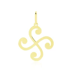 Histoire d'Or Pendentif Cobeia Croix Basque Or Jaune