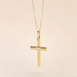 Histoire d'Or Pendentif Cornell Or Jaune Oxyde De Zirconium