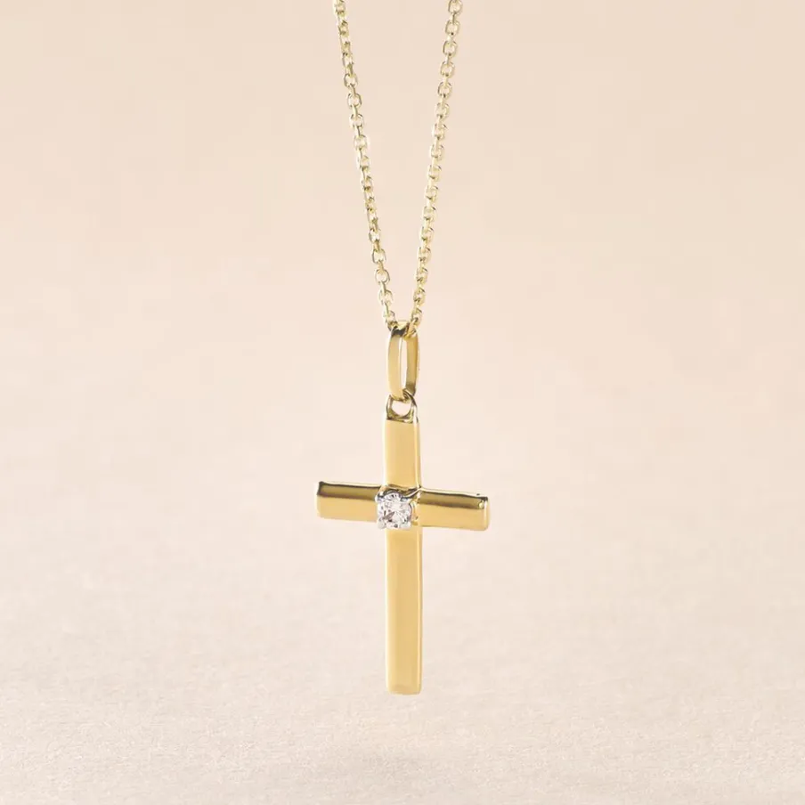 Histoire d'Or Pendentif Cornell Or Jaune Oxyde De Zirconium