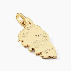 Pendentif Corsica Plaque Or Jaune-Histoire d'Or Outlet