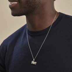 Pendentif Costanza Argent Blanc-Histoire d'Or Discount